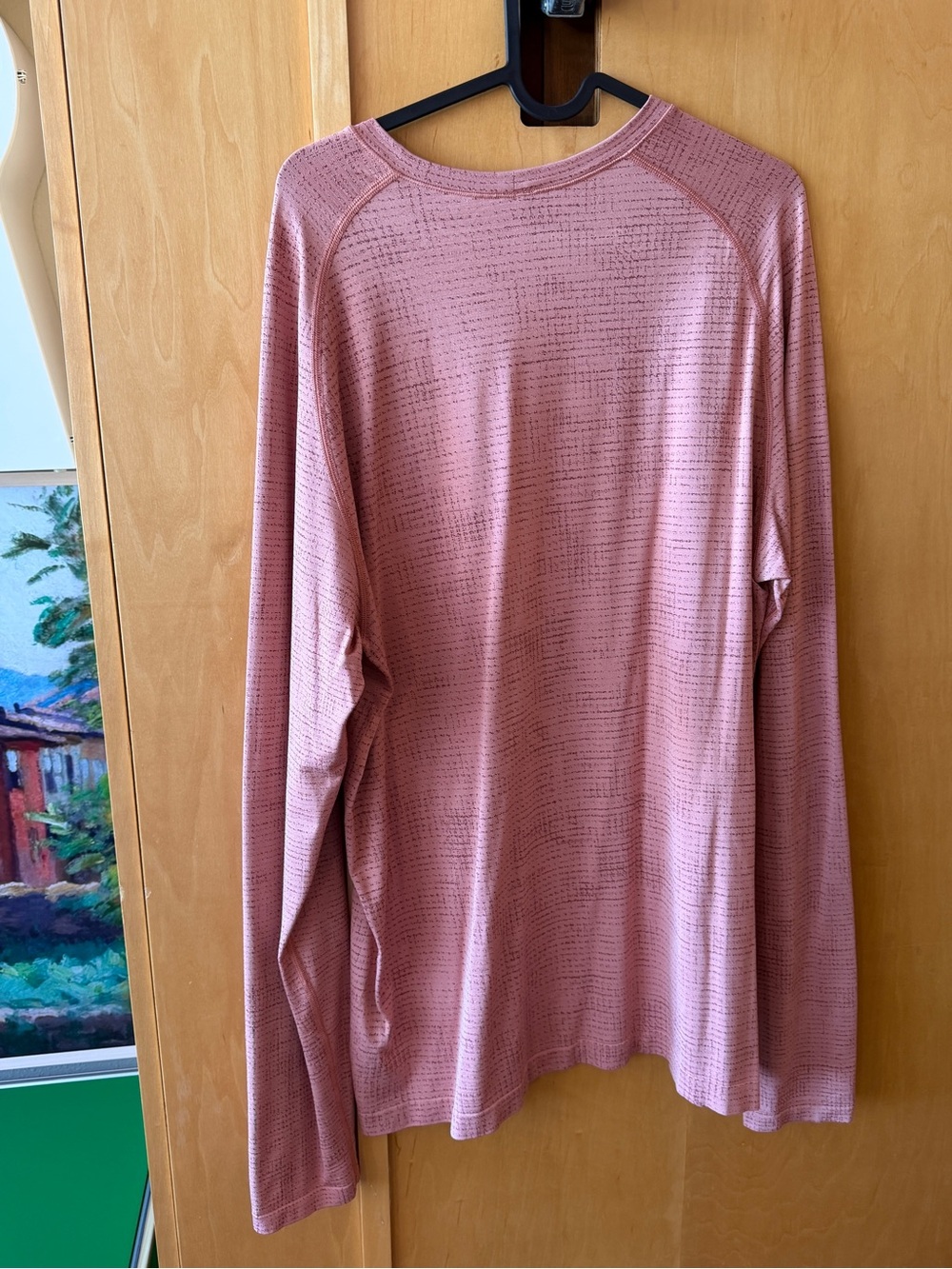 lululemon athletica Men's Long-Sleeve Top - peach large metal vent tech